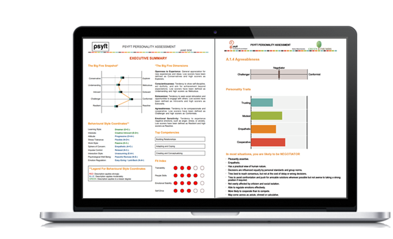 GreenThumbs - Psyft Personality Assessment